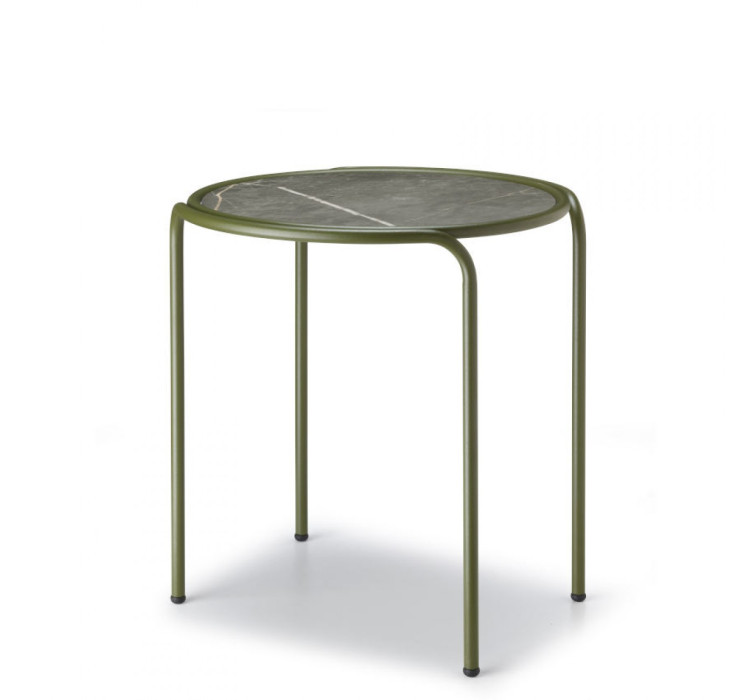 Кавовий столик DRESS CODE HPL 2742 Olive Green Black Sahara Marble (2742VD-575)1